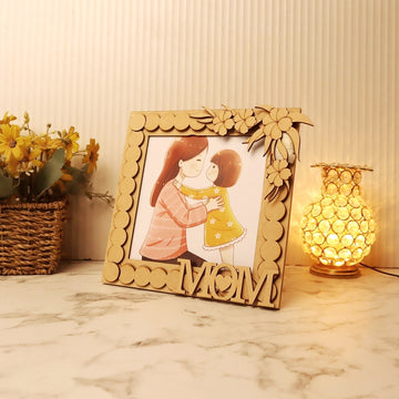 Beaded Photo Frame with Pre Marked Flowers